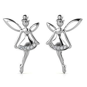 Tinker Bell‎ Fairy Stud Earrings Australian Crystals